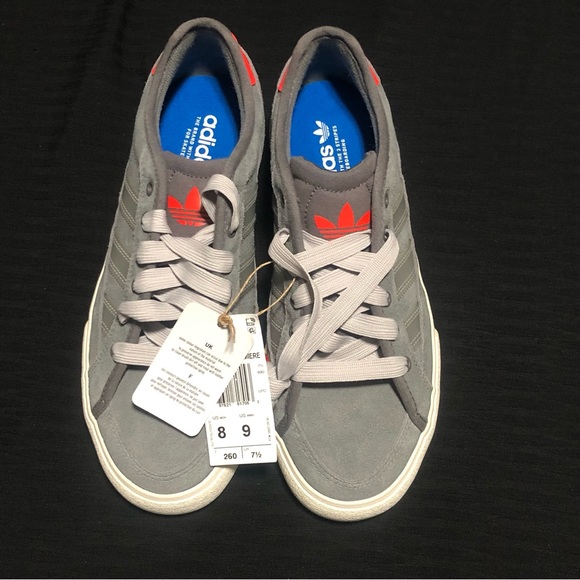 adidas Shoes - Adidas Court TNS Premier Light Grey Unisex JQ1037 Skateboarding, Size 8M/9W,